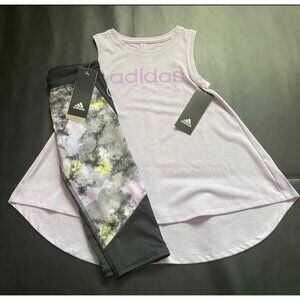 NWT Adidas Swing Tank & Leggings Set Girls Size 5